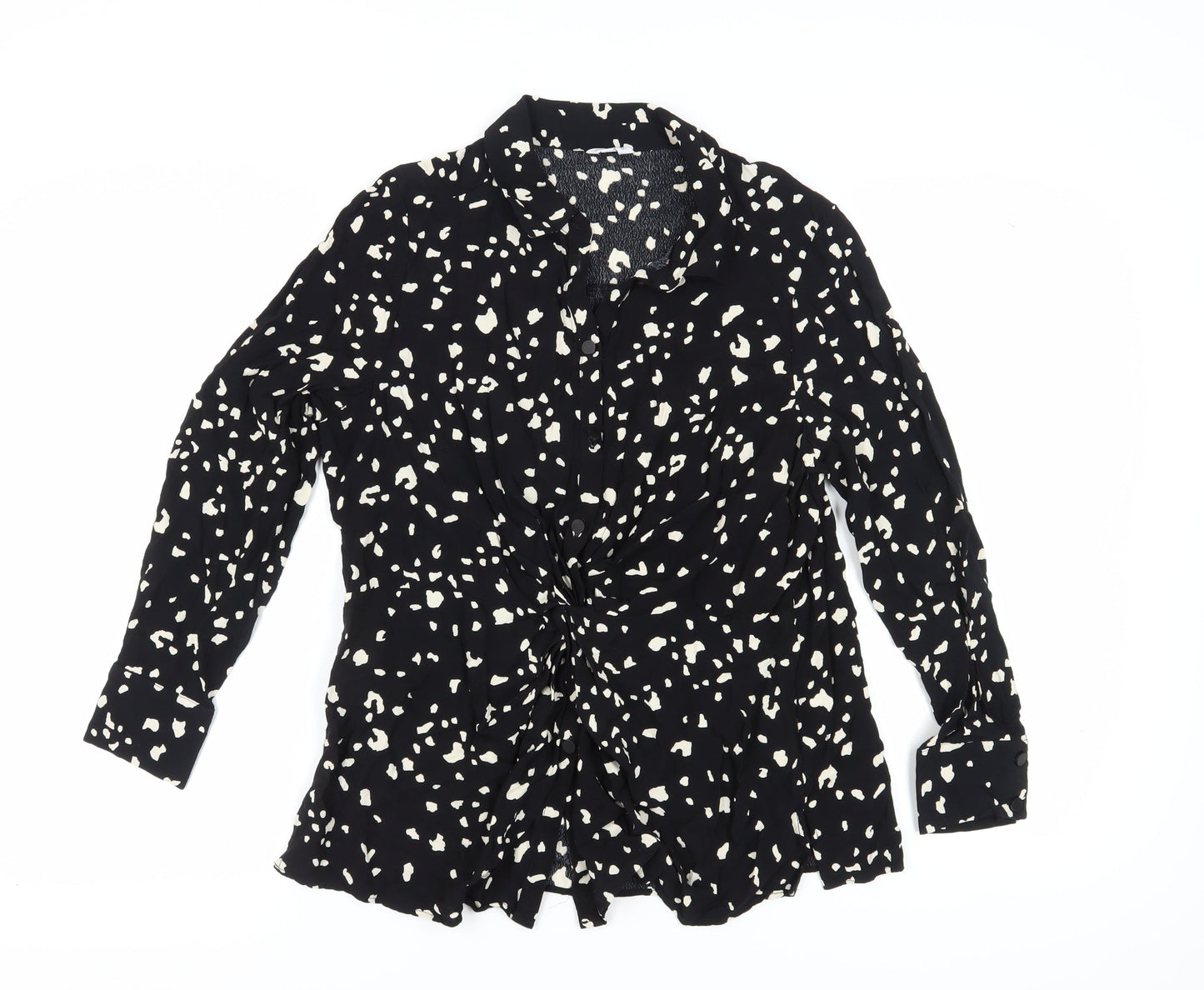 Womens UK Size 16 Sonder Studio Black Basic Blouse