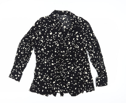 Womens UK Size 16 Sonder Studio Black Basic Blouse