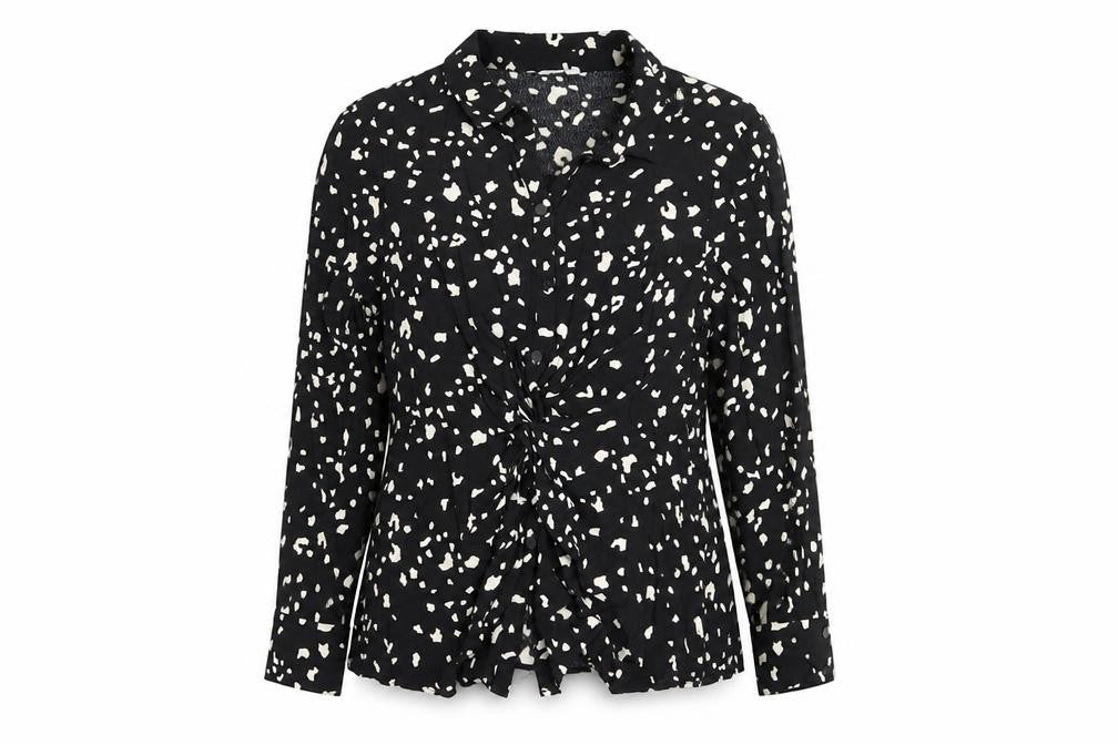 Womens UK Size 16 Sonder Studio Black Basic Blouse