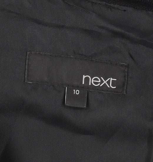 Next Women's Black A-Line Dress Size 10