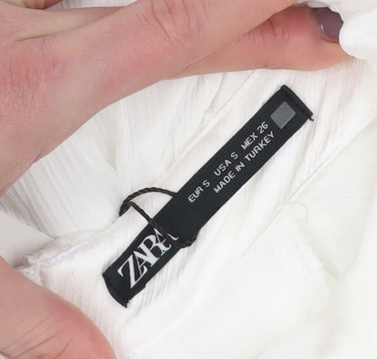 Womens UK Size S Zara White  Blouse