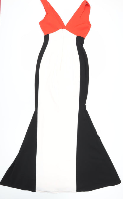 With Love Jessica Women’s Red & Black Mermaid Dress Size 10