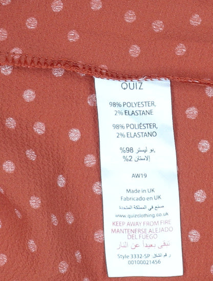 Womens UK Size 12 Quiz Wrap  Skirt