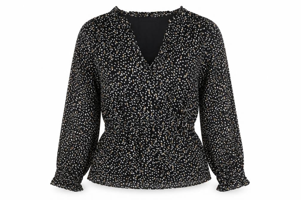 Womens UK Size 12 Marks and Spencer Black Basic Blouse