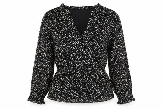 Womens UK Size 12 Marks and Spencer Black Basic Blouse