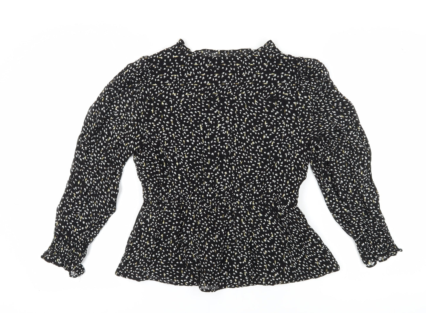 Womens UK Size 12 Marks and Spencer Black Basic Blouse