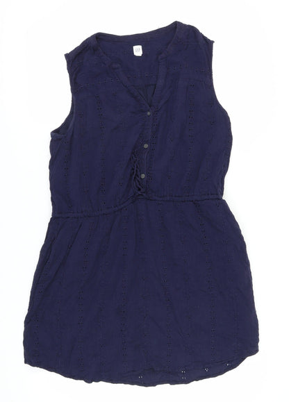 GAP Women's Blue XL Sleeveless Cotton Dress