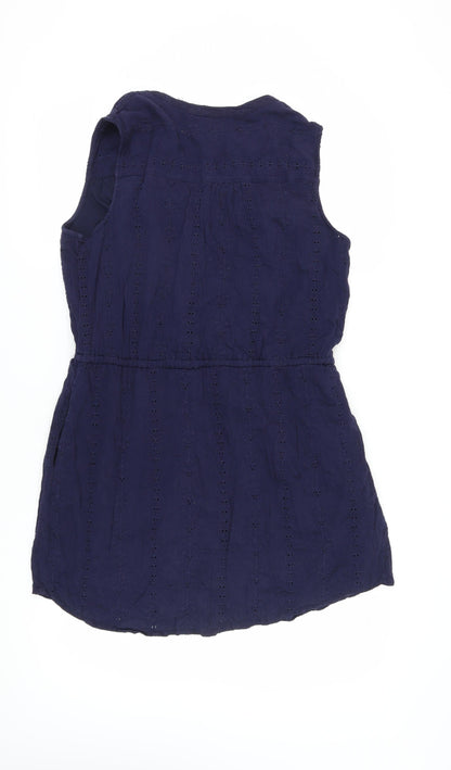 GAP Women's Blue XL Sleeveless Cotton Dress