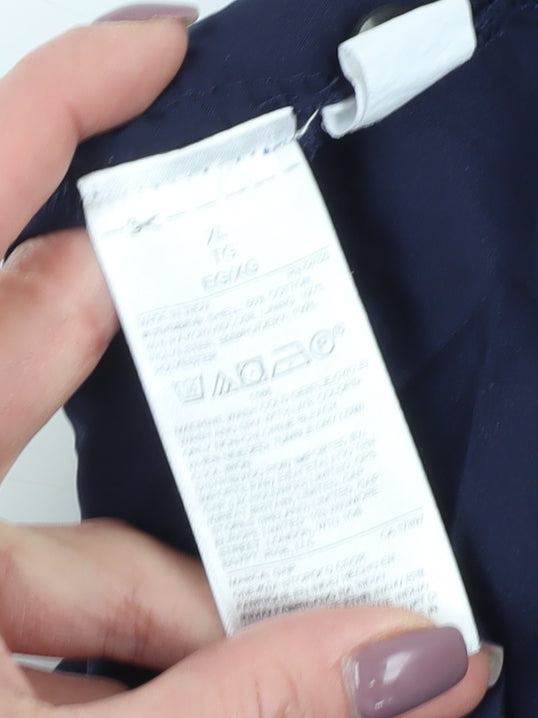 GAP Women's Blue XL Sleeveless Cotton Dress