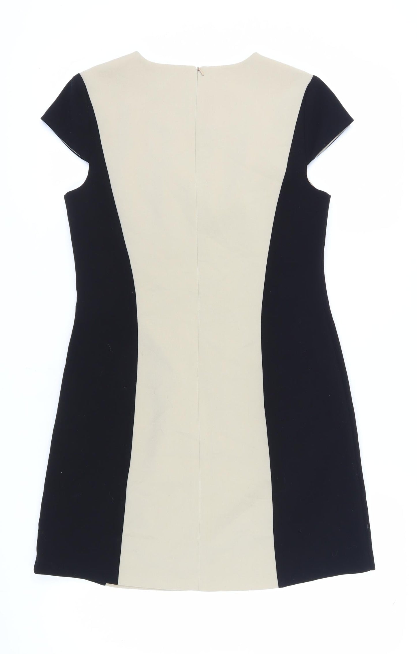 Warehouse Women's Sheath Dress Beige Black Size 12