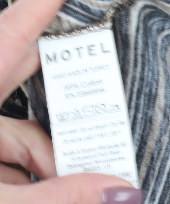 Motel Women's Geometric Shirt Dress, S