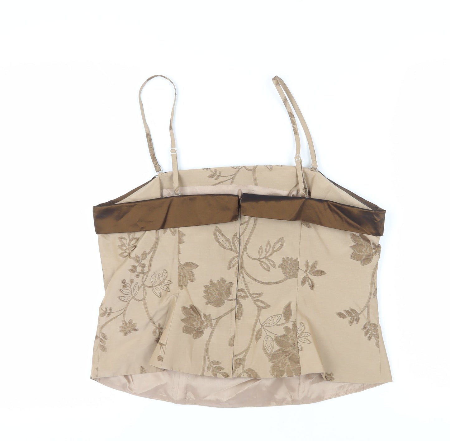 Womens UK Size 18 Kaliko Beige Camisole Blouse
