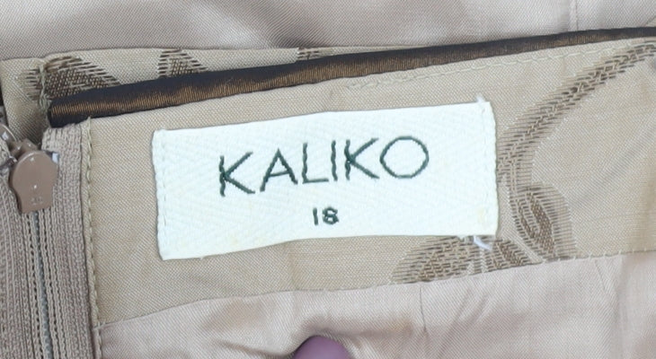 Womens UK Size 18 Kaliko Beige Camisole Blouse