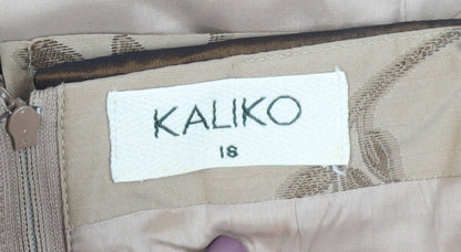 Womens UK Size 18 Kaliko Beige Camisole Blouse