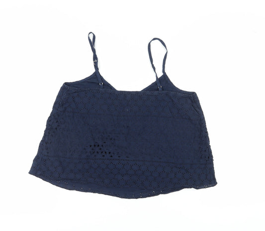 Womens UK Size M Hollister Blue Camisole Tank