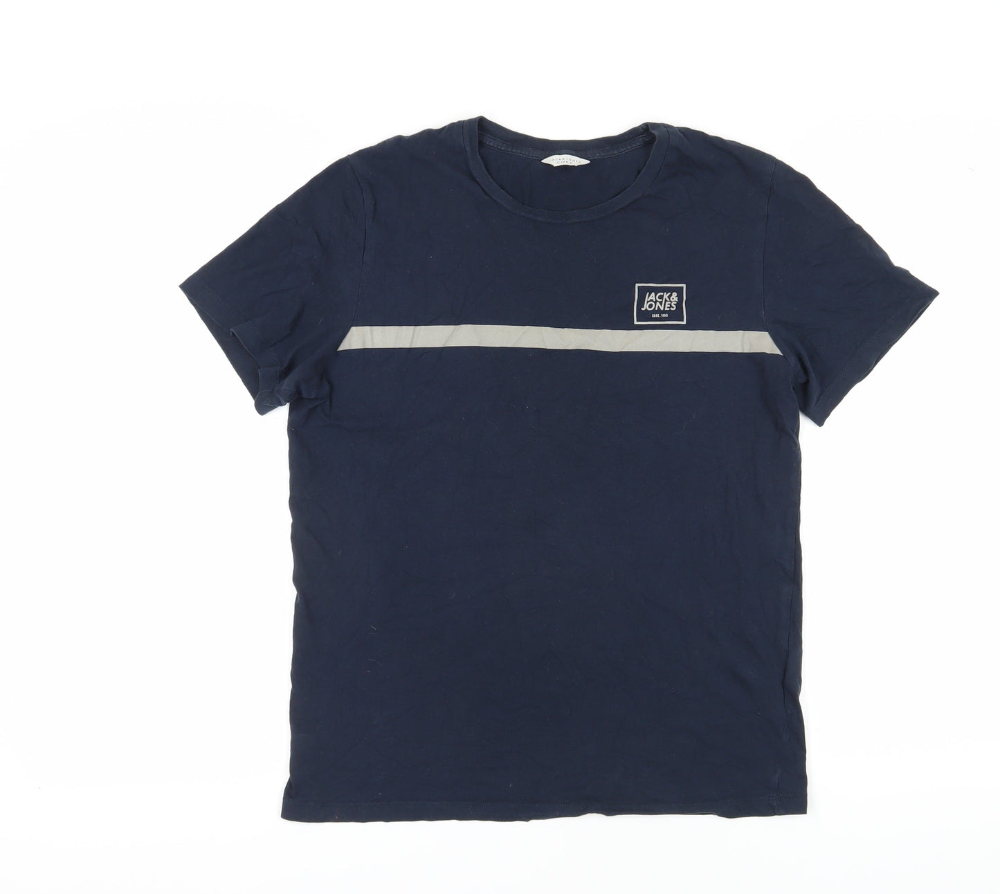 Mens UK Size S JACK & JONES Blue  T-Shirt