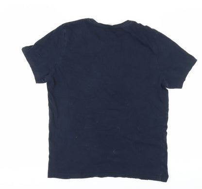 Mens UK Size S JACK & JONES Blue  T-Shirt