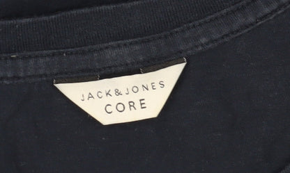Mens UK Size S JACK & JONES Blue  T-Shirt