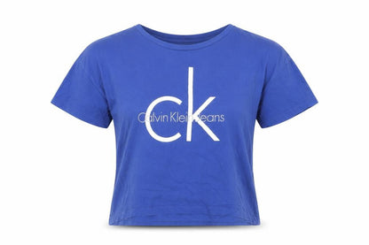 Unisex Adults UK Size M Calvin Klein Blue Basic T-Shirt