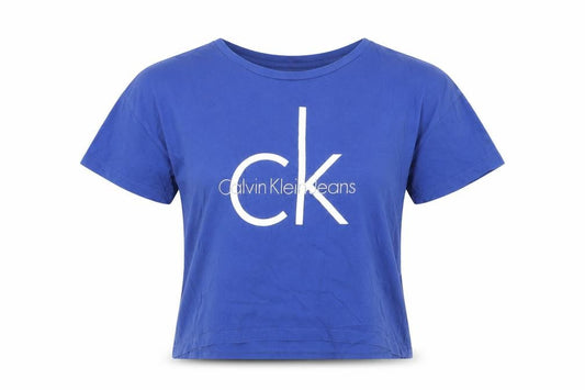 Unisex Adults UK Size M Calvin Klein Blue Basic T-Shirt