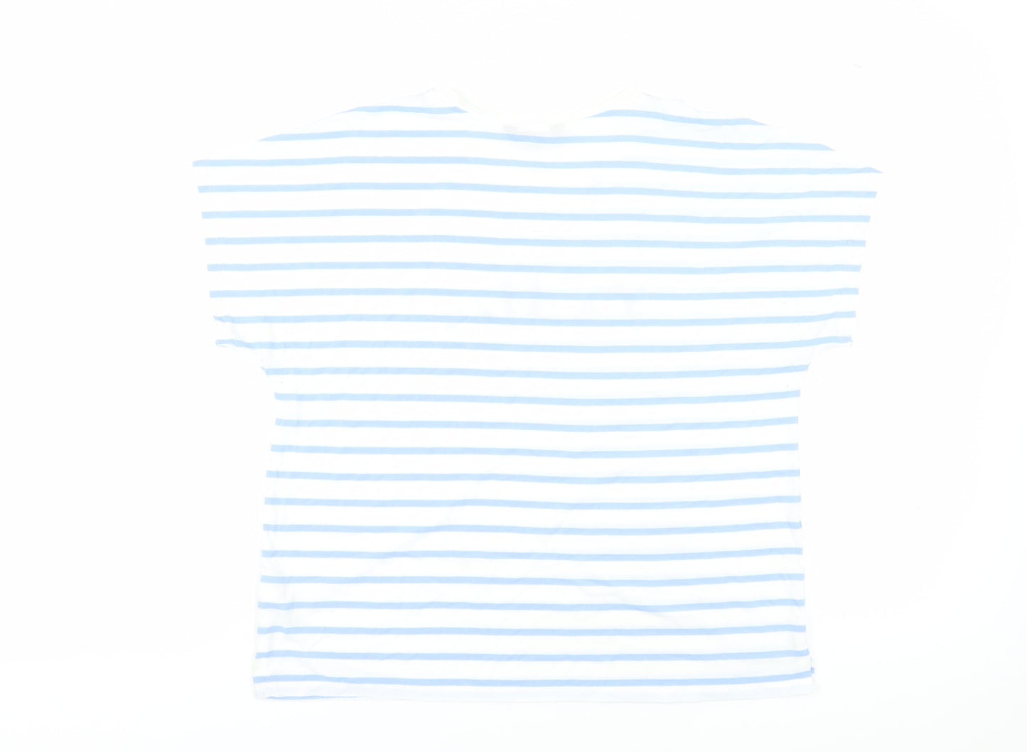 Womens UK Size 14 Marks and Spencer Blue Basic T-Shirt