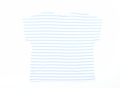 Womens UK Size 14 Marks and Spencer Blue Basic T-Shirt