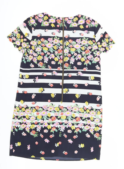 Oasis Women's Floral Shift Dress Multicoloured Size 14