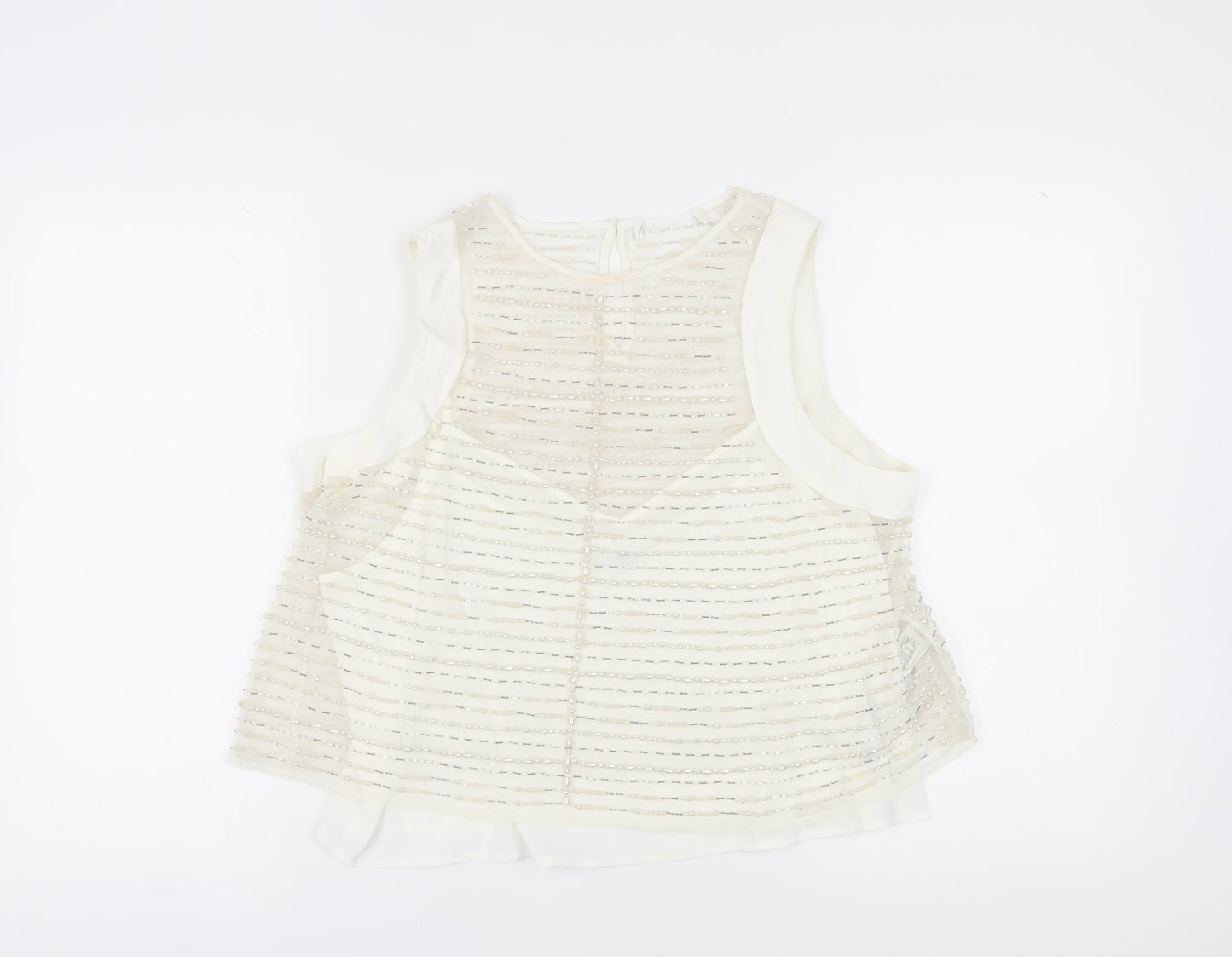 Womens UK Size 16 Marks and Spencer White Camisole Blouse