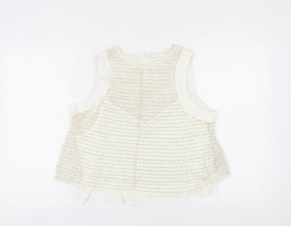 Womens UK Size 16 Marks and Spencer White Camisole Blouse