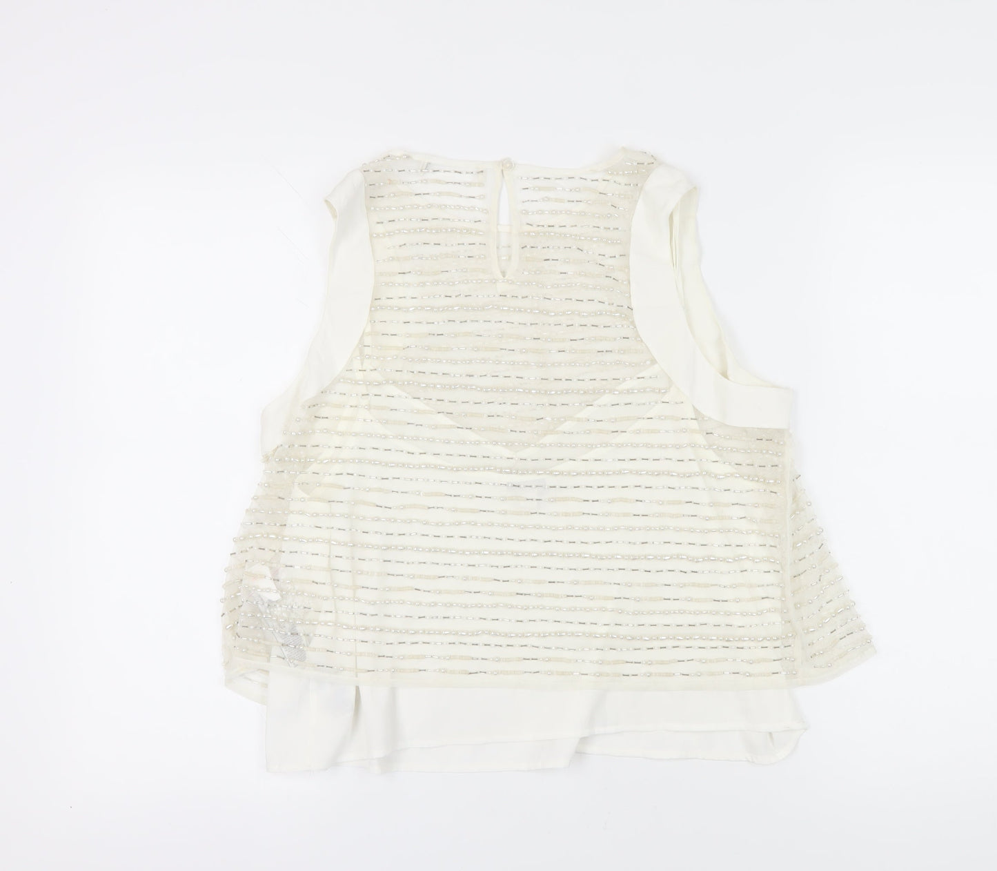 Womens UK Size 16 Marks and Spencer White Camisole Blouse