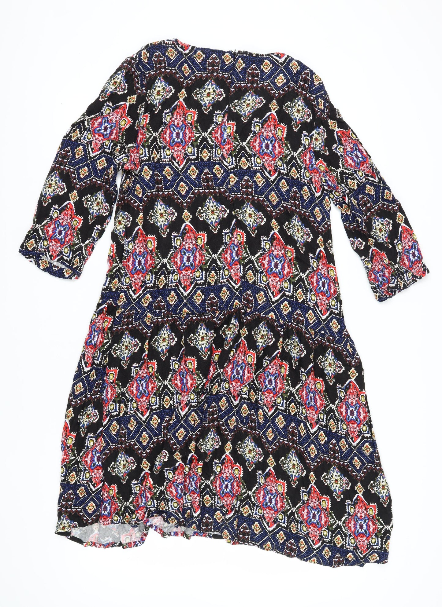 Next Multicoloured Geometric Dress, Women's Size 18