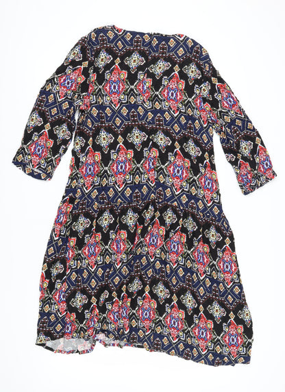 Next Multicoloured Geometric Dress, Women's Size 18