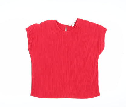 Womens UK Size 12 Marks and Spencer Red  Blouse