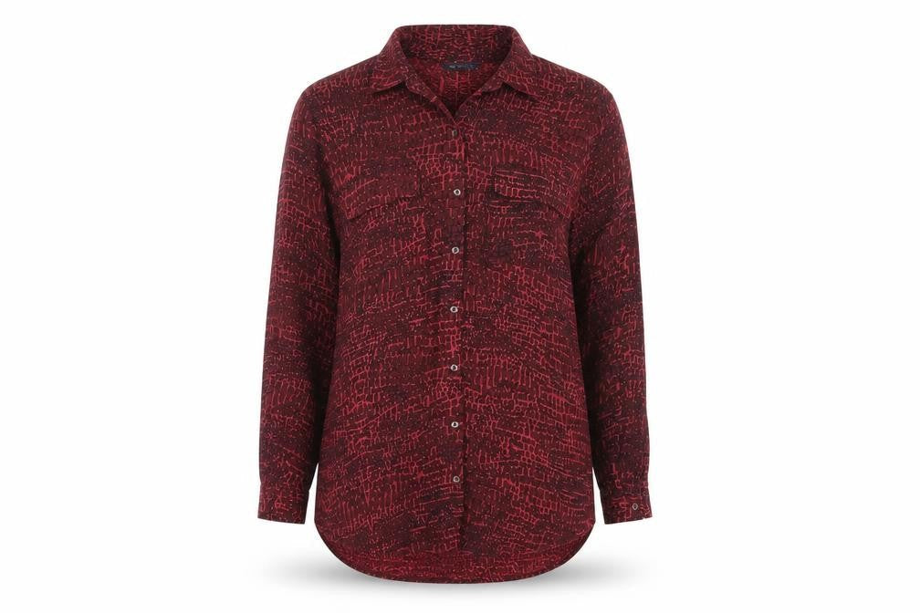 Womens UK Size 12 Marks and Spencer Red  Button-Up