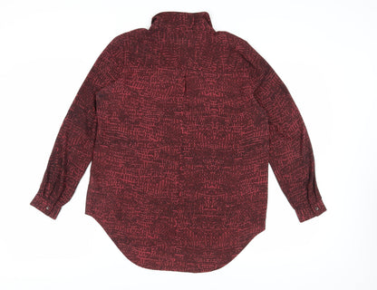 Womens UK Size 12 Marks and Spencer Red  Button-Up