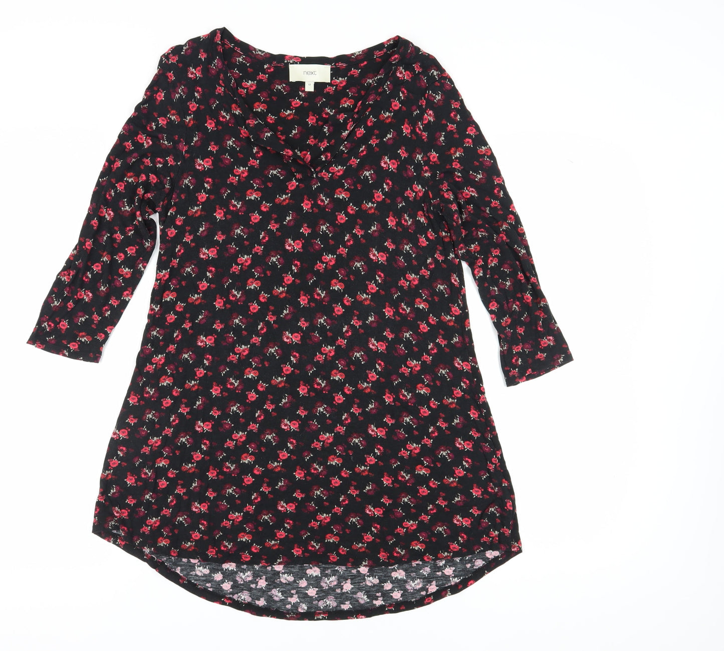 Next Women's Black Floral Dress Size 12