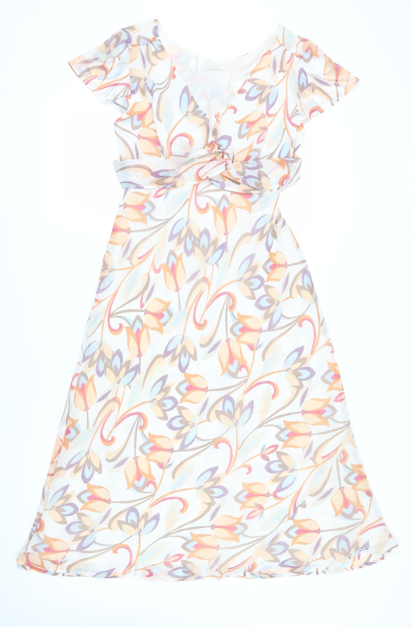 Marks and Spencer Floral Fit & Flare Dress - Size 14