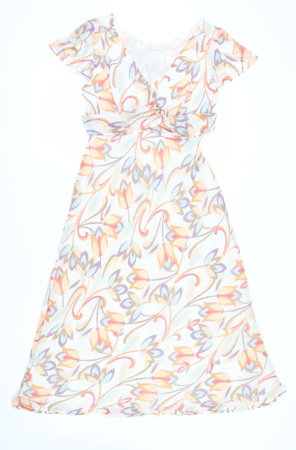 Marks and Spencer Floral Fit & Flare Dress - Size 14