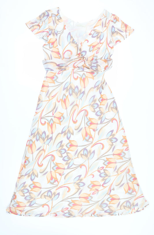 Marks and Spencer Floral Fit & Flare Dress - Size 14