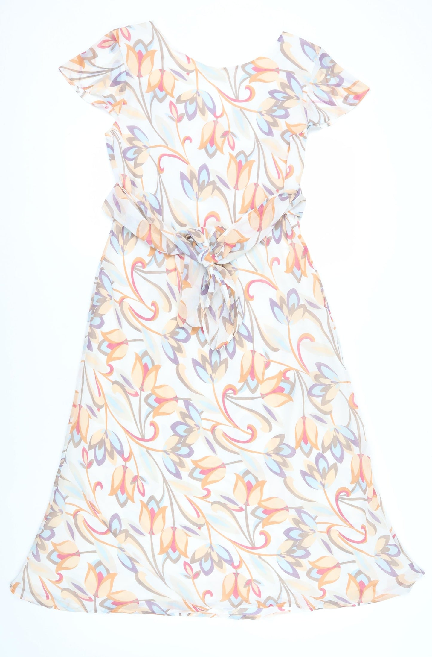 Marks and Spencer Floral Fit & Flare Dress - Size 14