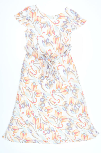 Marks and Spencer Floral Fit & Flare Dress - Size 14