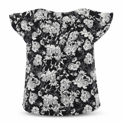 Womens UK Size 8 H&M Black Tunic Blouse