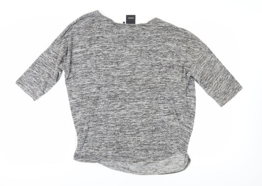 Womens UK Size L ICHI Grey  T-Shirt