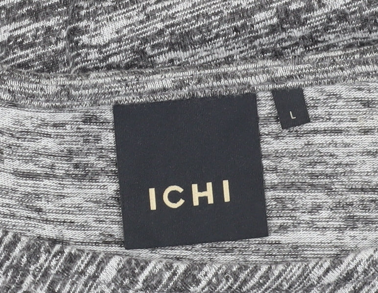 Womens UK Size L ICHI Grey  T-Shirt