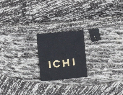 Womens UK Size L ICHI Grey  T-Shirt