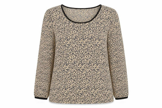 Womens UK Size 14 La Redoute Beige Basic Blouse