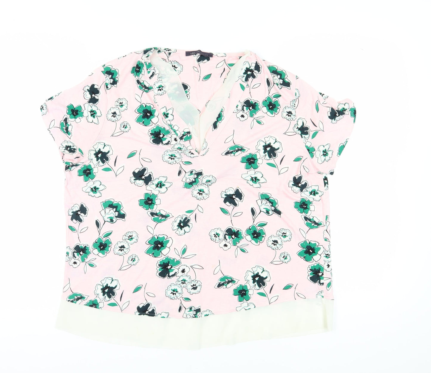 Womens UK Size XS Marks and Spencer Pink  Blouse