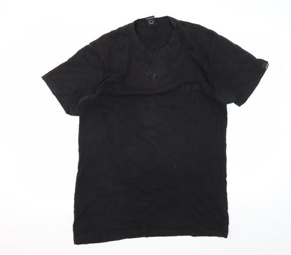 Mens UK Size S Bench Black  T-Shirt