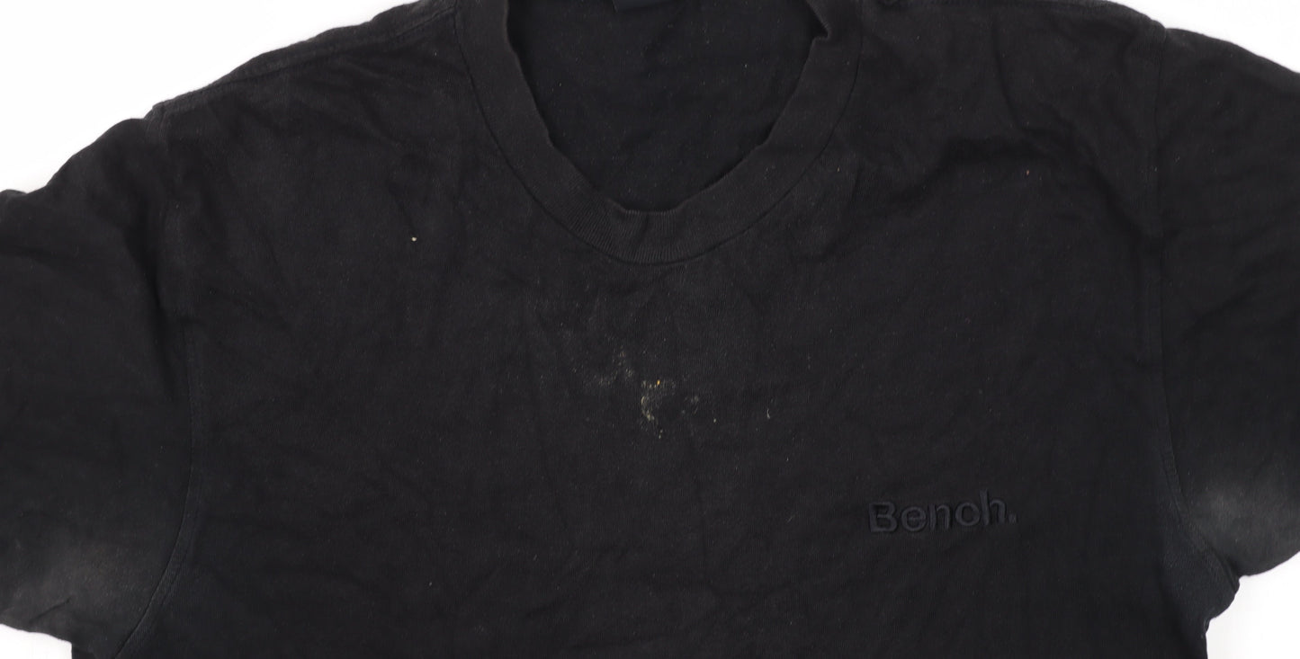 Mens UK Size S Bench Black  T-Shirt