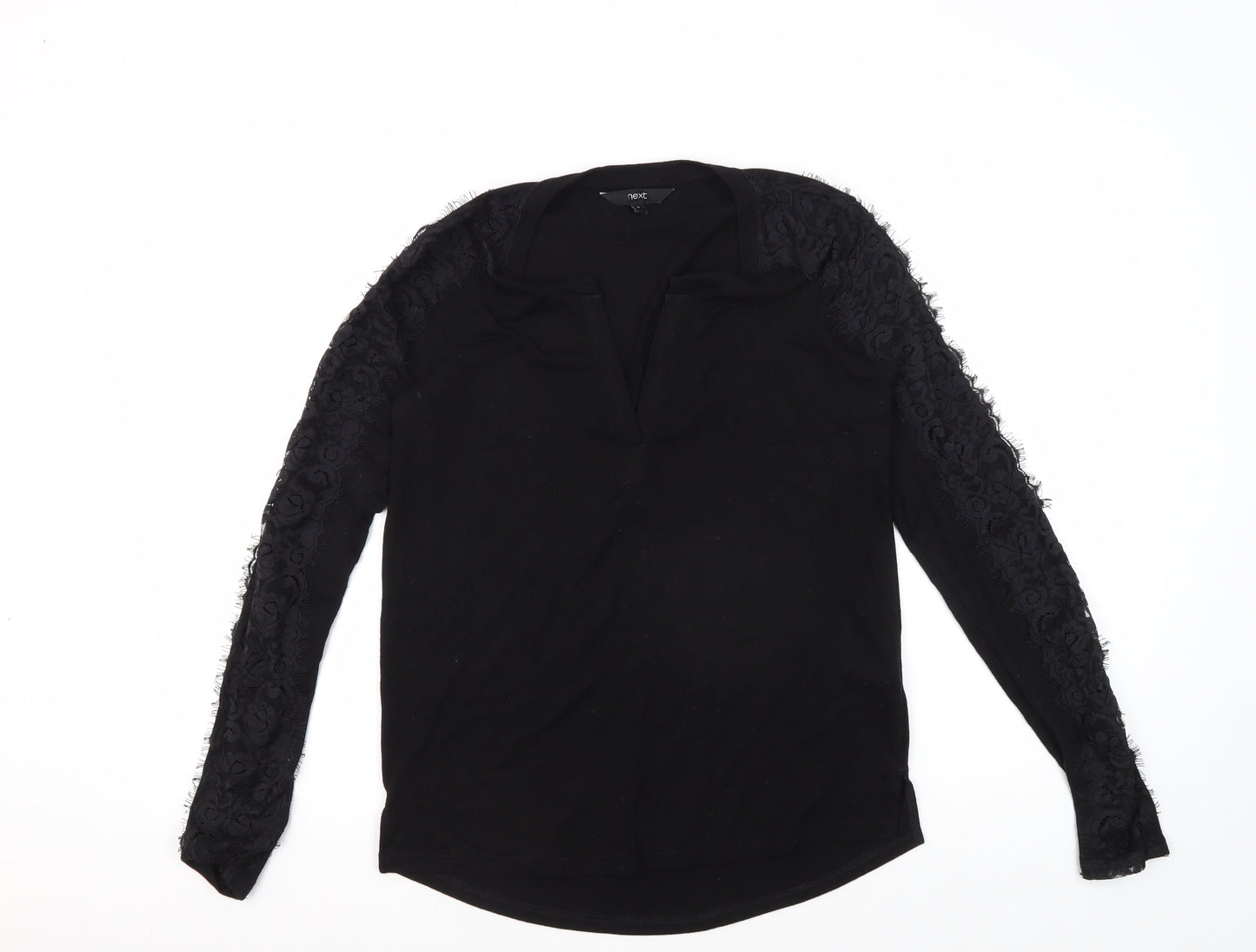 Womens UK Size 6 NEXT Black Basic Blouse